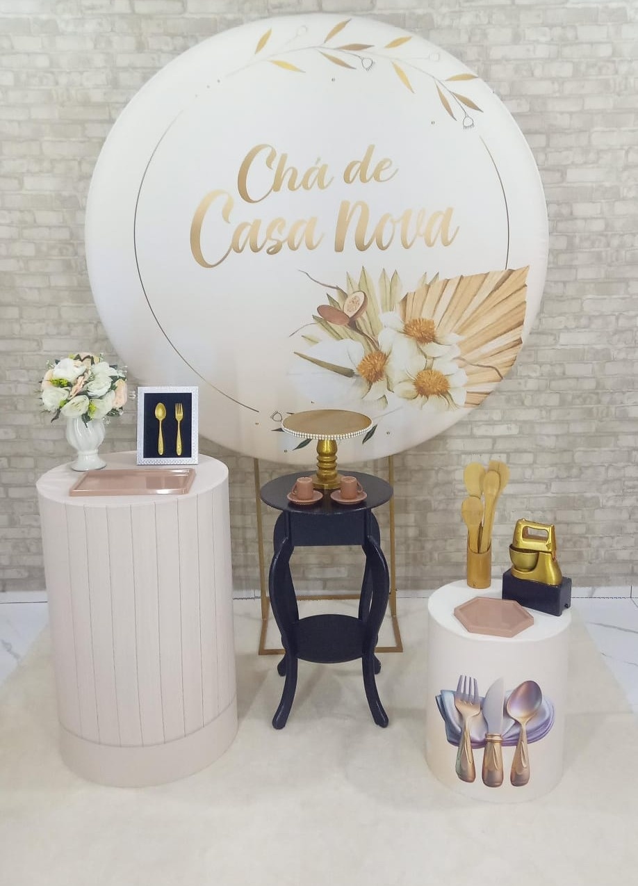 Alugar Tema Para Decoração de Festa Chá de Casa Nova (Modelo 2) - Majas Pegue e Monte