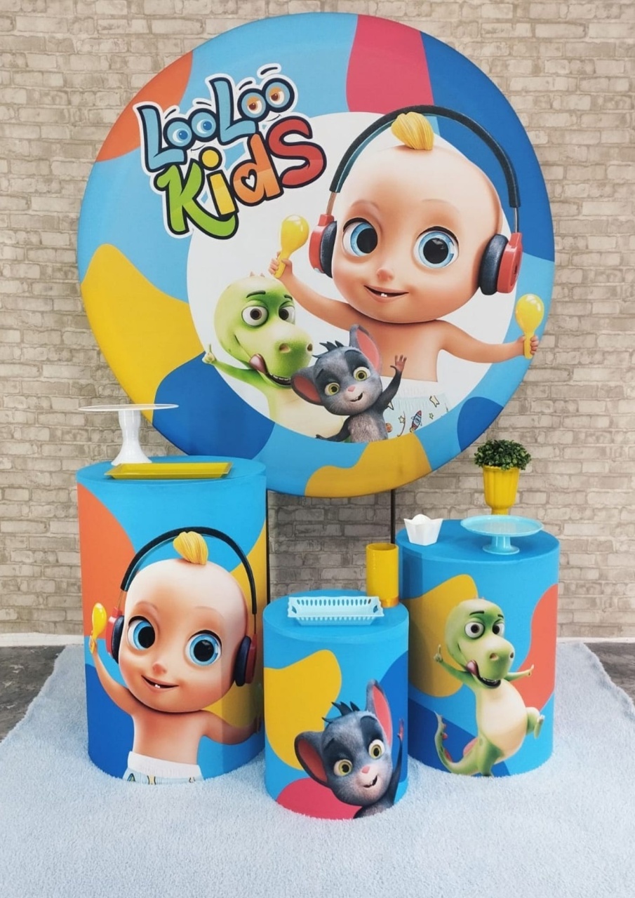 Alugar Tema Para Decoração de Festa Lolokids (Modelo 1) - Majas Pegue e Monte