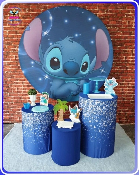 Alugar Tema Para Festa Decoração Lilo Stitch (Modelo 1) - Majas Pegue e Monte