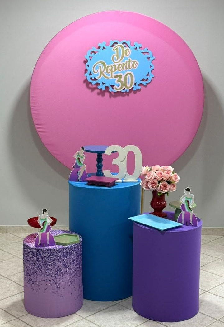 Alugar Tema Para Festa de Repente 30 (Modelo 1) - Majas Pegue e Monte