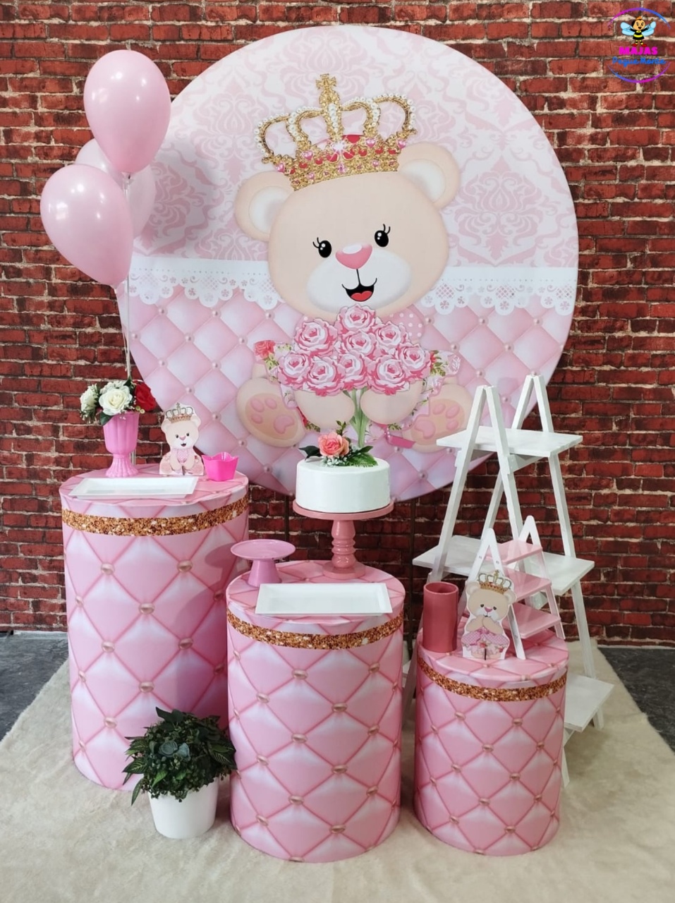 Alugar Tema Para Decoração de Festa Usinha Realeza (Modelo 2) - Majas Pegue e Monte