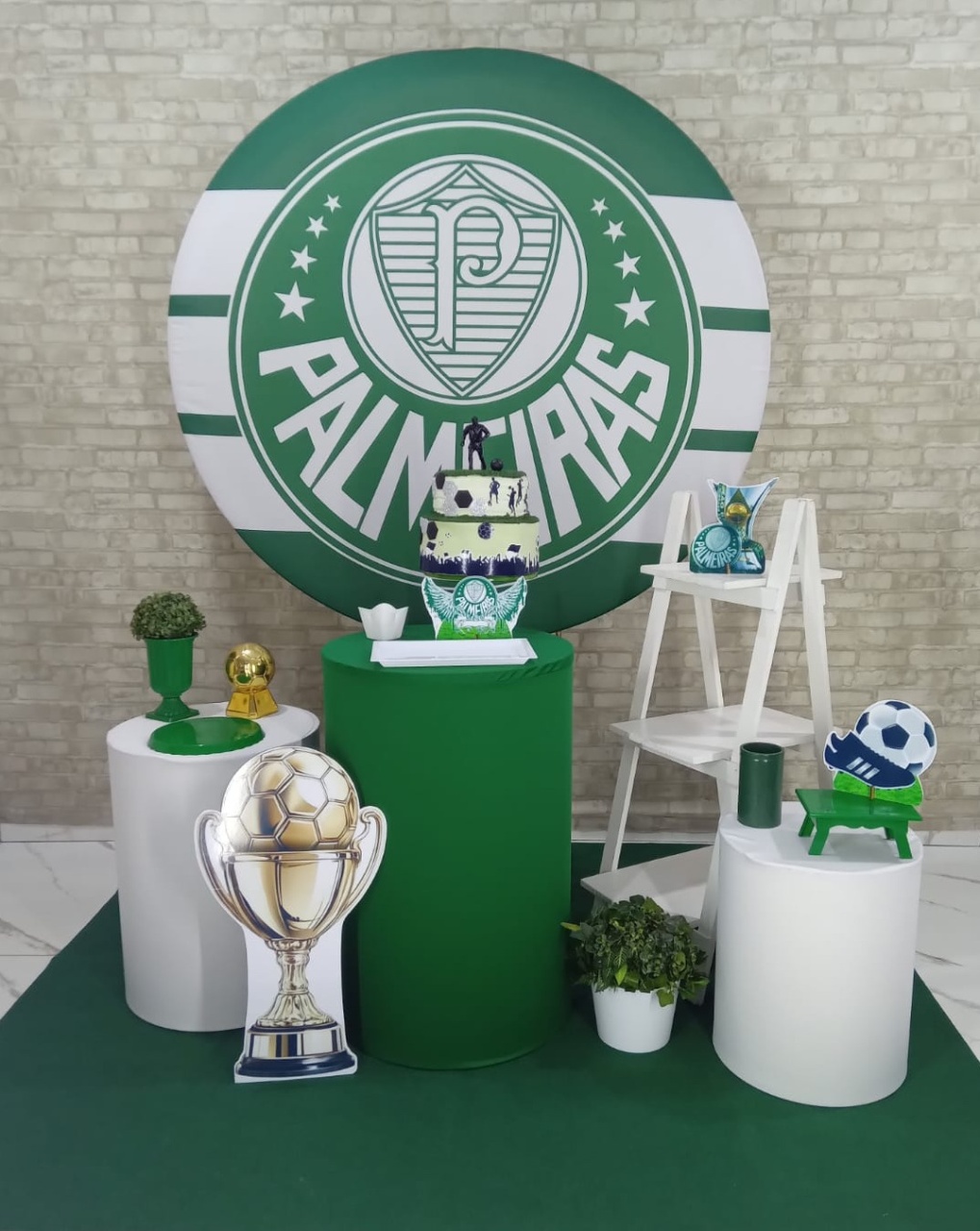 Alugar Tema Para Decoração de Festa Time Do Palmeiras (Modelo 2) - Majas Pegue e Monte