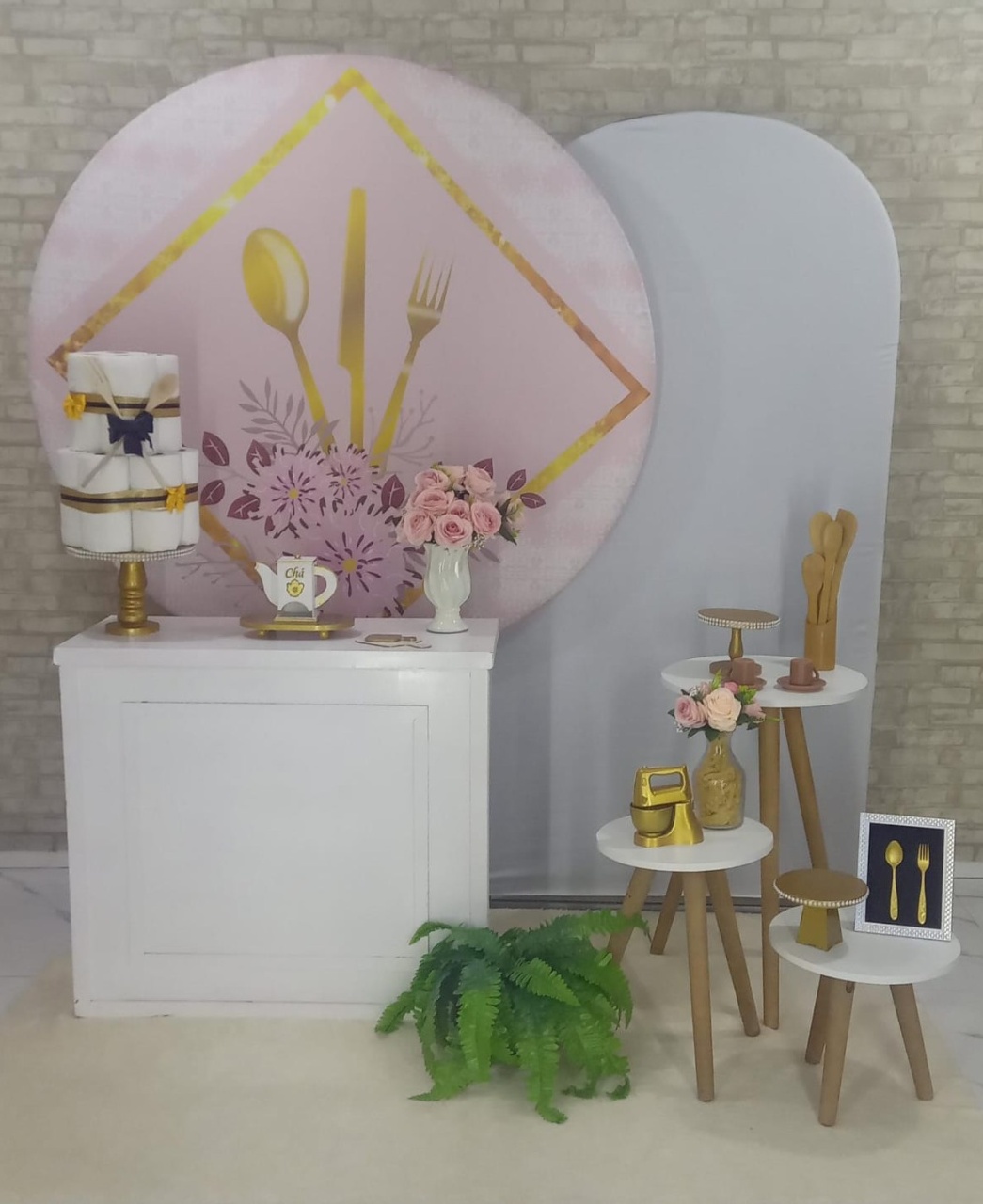 Alugar Tema Para Decoração de Festa Chá de Casa Nova (Modelo 6) - Majas Pegue e Monte