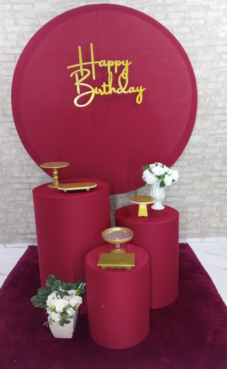 Alugar Tema Para Decoração de Festa Happy Birthday (Modelo 4) - Majas Pegue e Monte