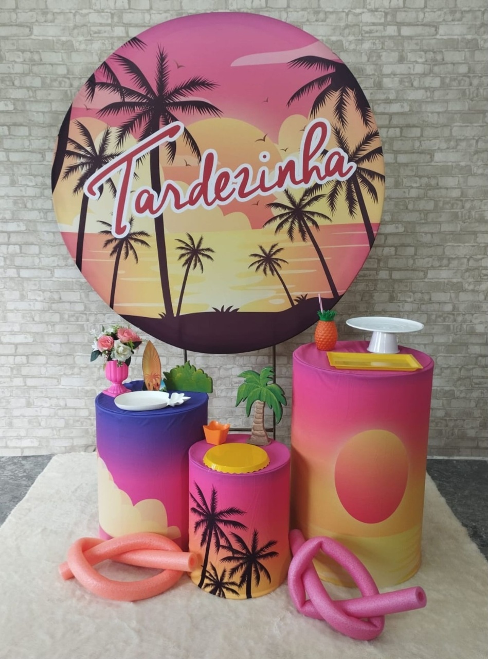 Alugar Tema Para Decoração de Festa Tardezinha (Modelo 1) - Majas Pegue e Monte