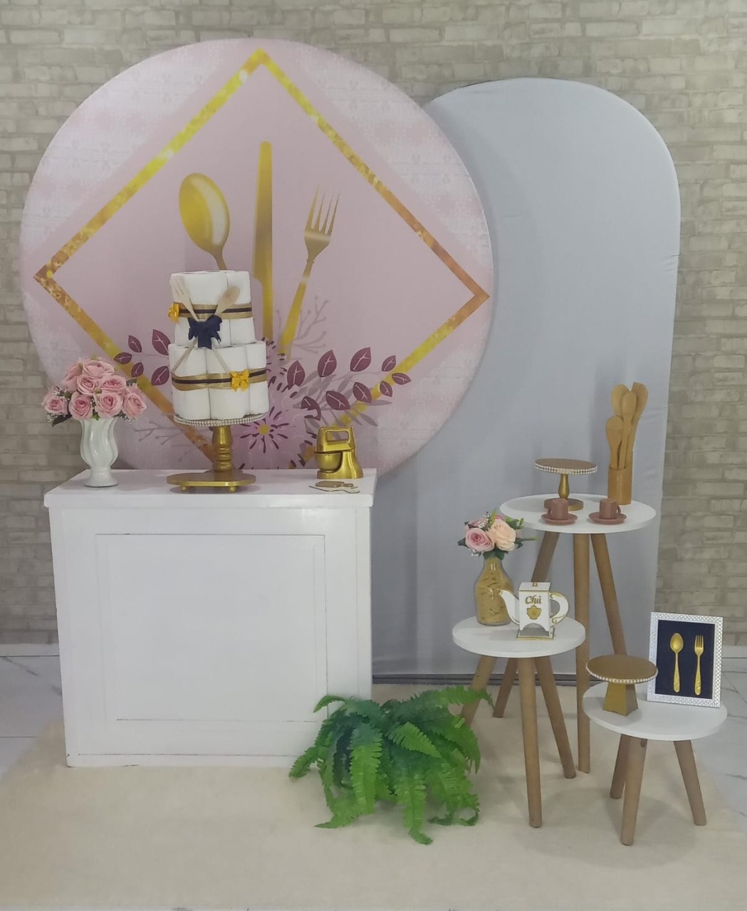 Alugar Tema Para Decoração de Festa Chá de Casa Nova (Modelo 4) - Majas Pegue e Monte