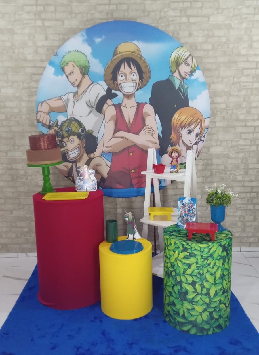 Alugar Tema Para Decoração de Festa One Piece (Modelo 2) - Majas Pegue e Monte