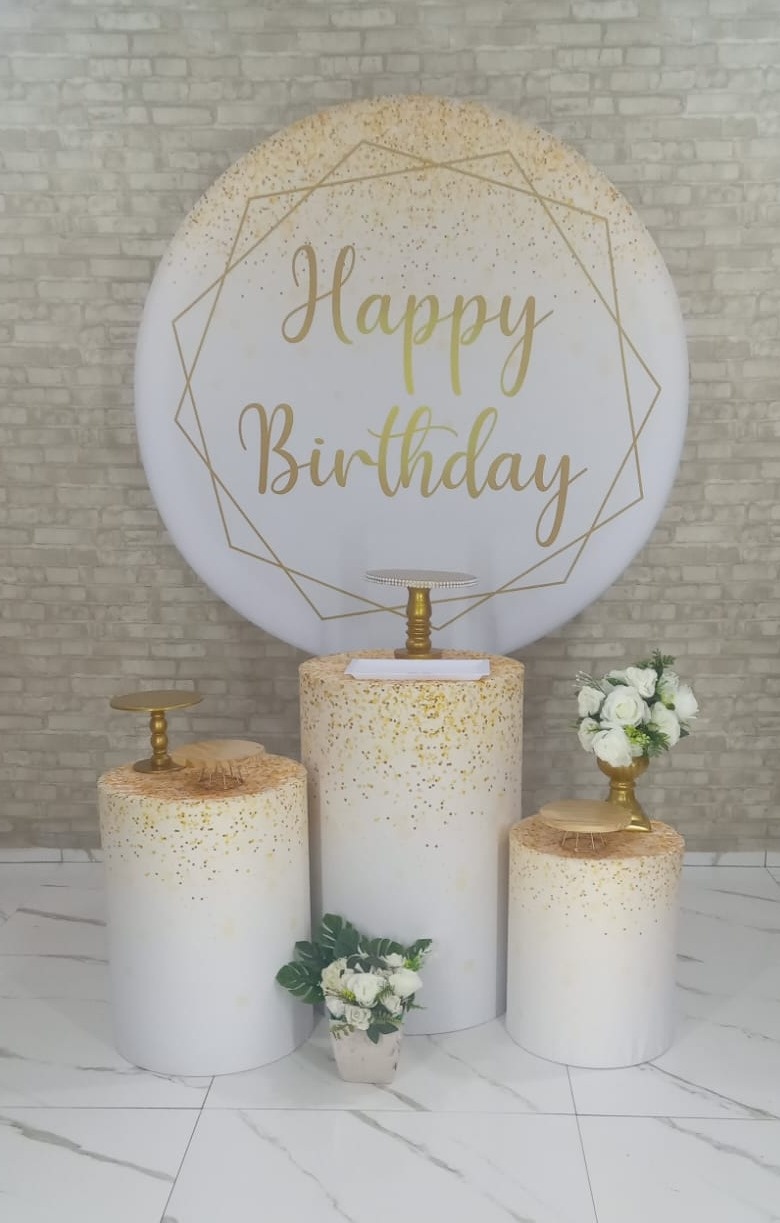 Alugue Tema Para Decoração de Festa Happy Birthday (Modelo 1) - Majas Pegue e Monte
