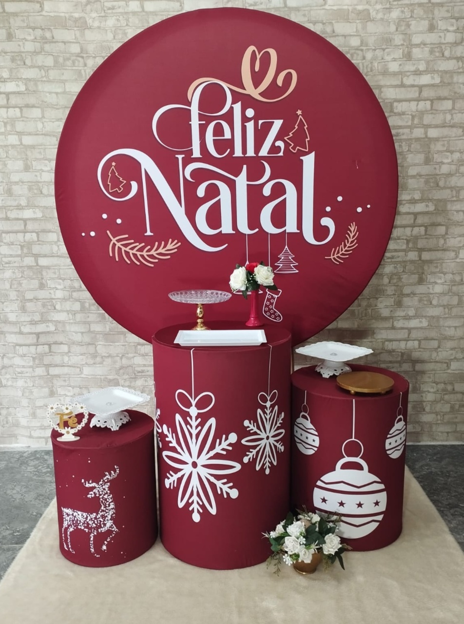 Alugar Tema Para Decoração de Festa Natal (Modelo 1) - Majas Pegue e Monte