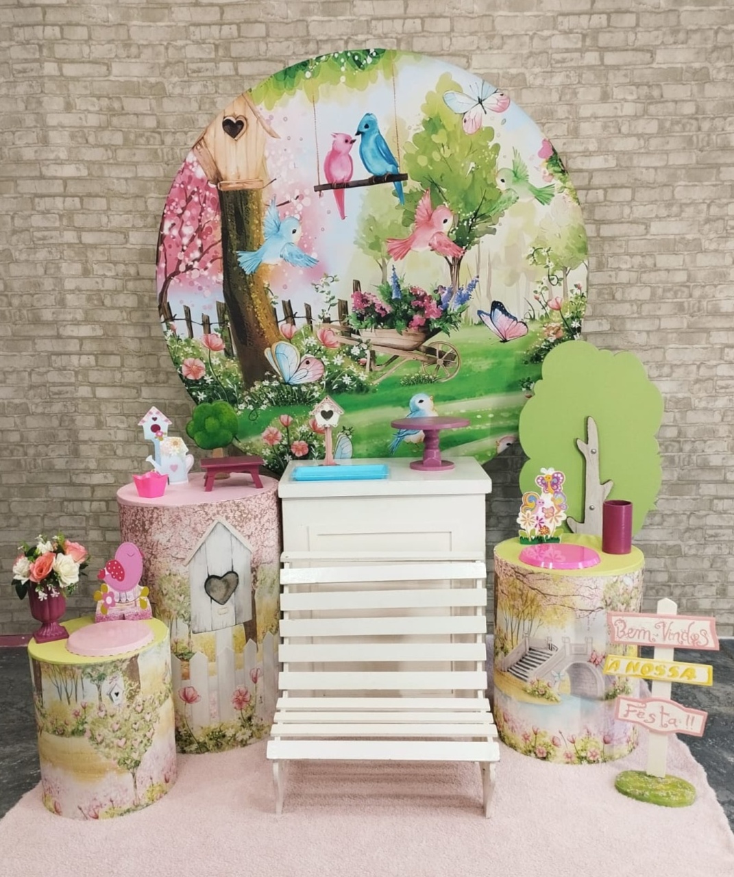 Alugar Tema Para Decoração de Festa Jardim Encantado (Modelo 2) - Majas Pegue e Monte
