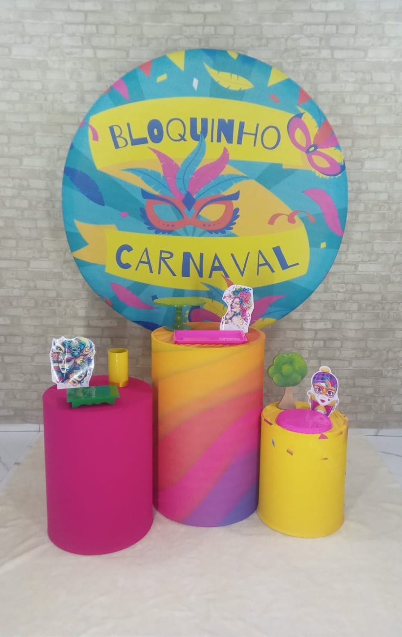 Alugar Tema Para Decoração de Festa Carnaval (Modelo 1) - Majas Pegue e Monte