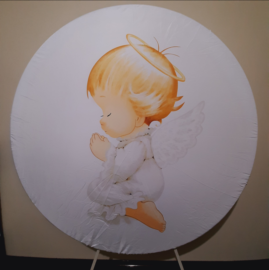 Painel Redondo Anjo - Maluhe decorações 