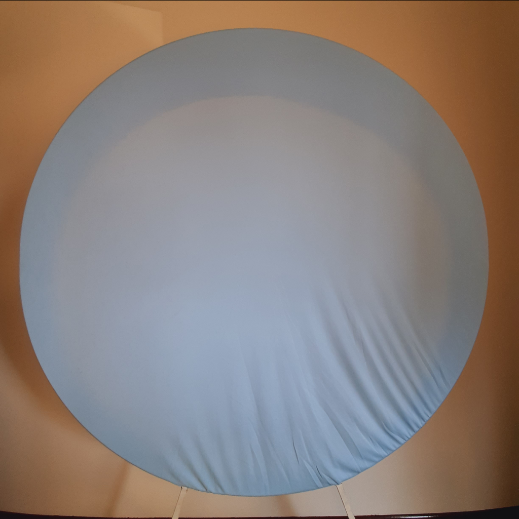 Painel Redondo Liso Azul Bebê - Maluhe decorações 