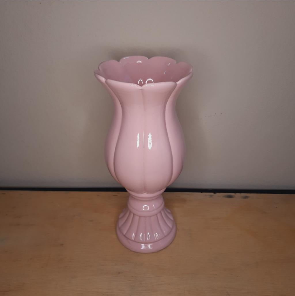 Vaso Cerâmica Rosa Bebê - Maluhe decorações 