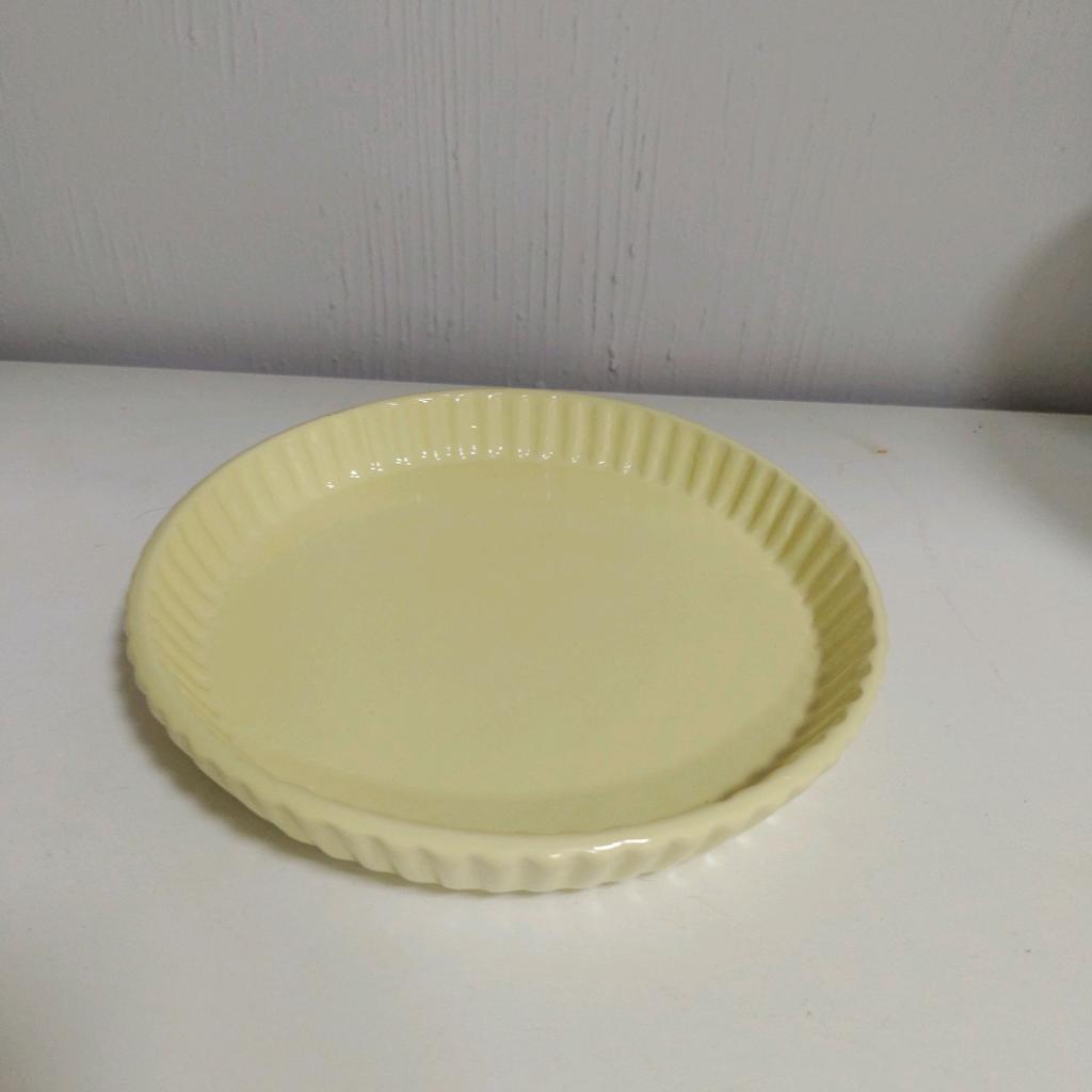 Bandeja Cerâmica Amarelo Claro - Maluhe decorações 