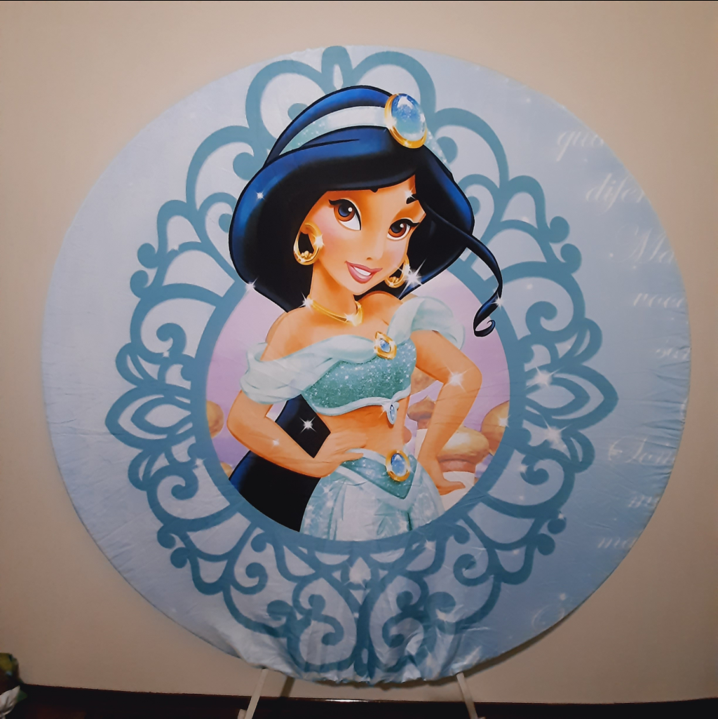 Painel Redondo Jasmine Aladin - Maluhe decorações 