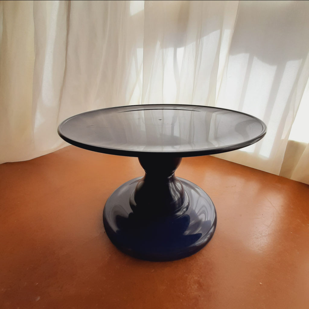 Boleira Plástico Abs Tam. P 14,5Cm. Azul Marinho - Maluhe decorações 