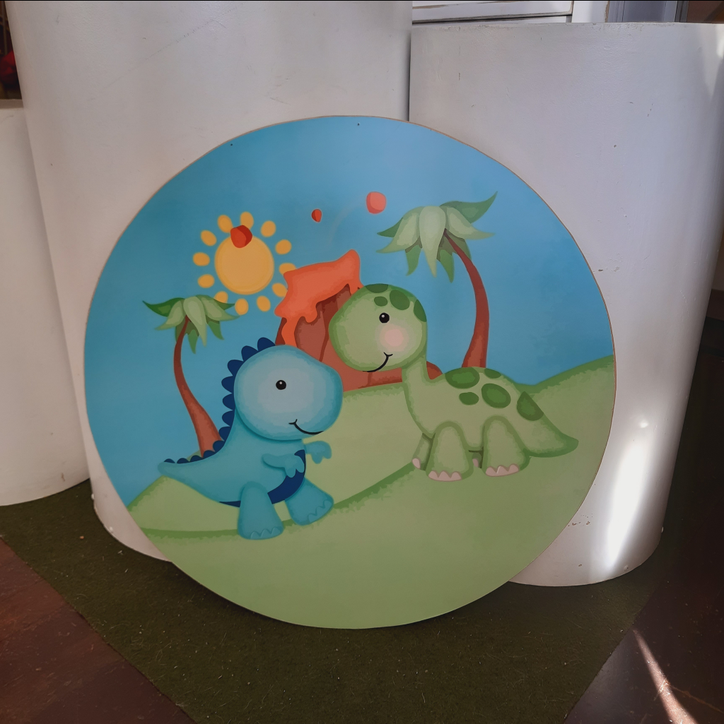 Totem Dino Baby Redondo - Maluhe decorações 