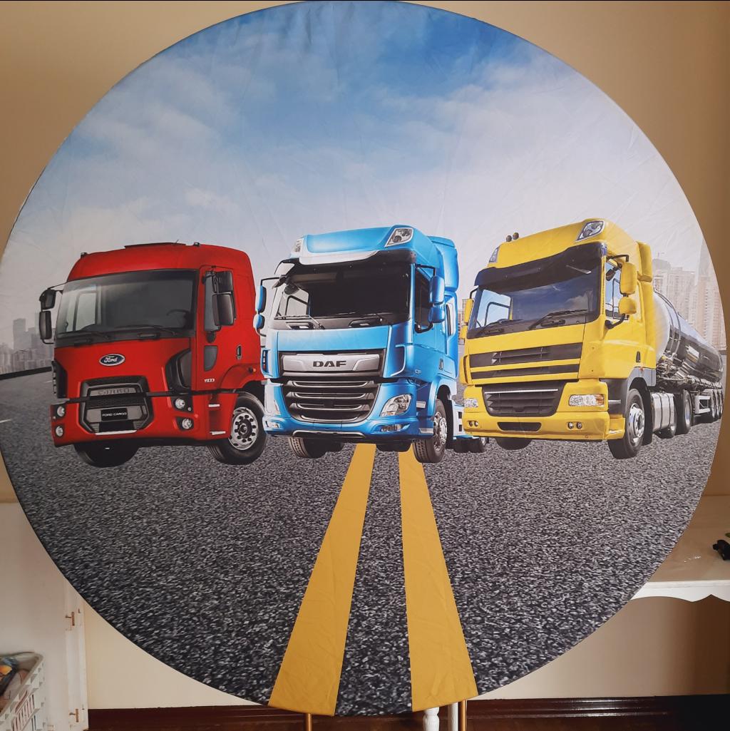 Painel Redondo Caminhão - Maluhe decorações 
