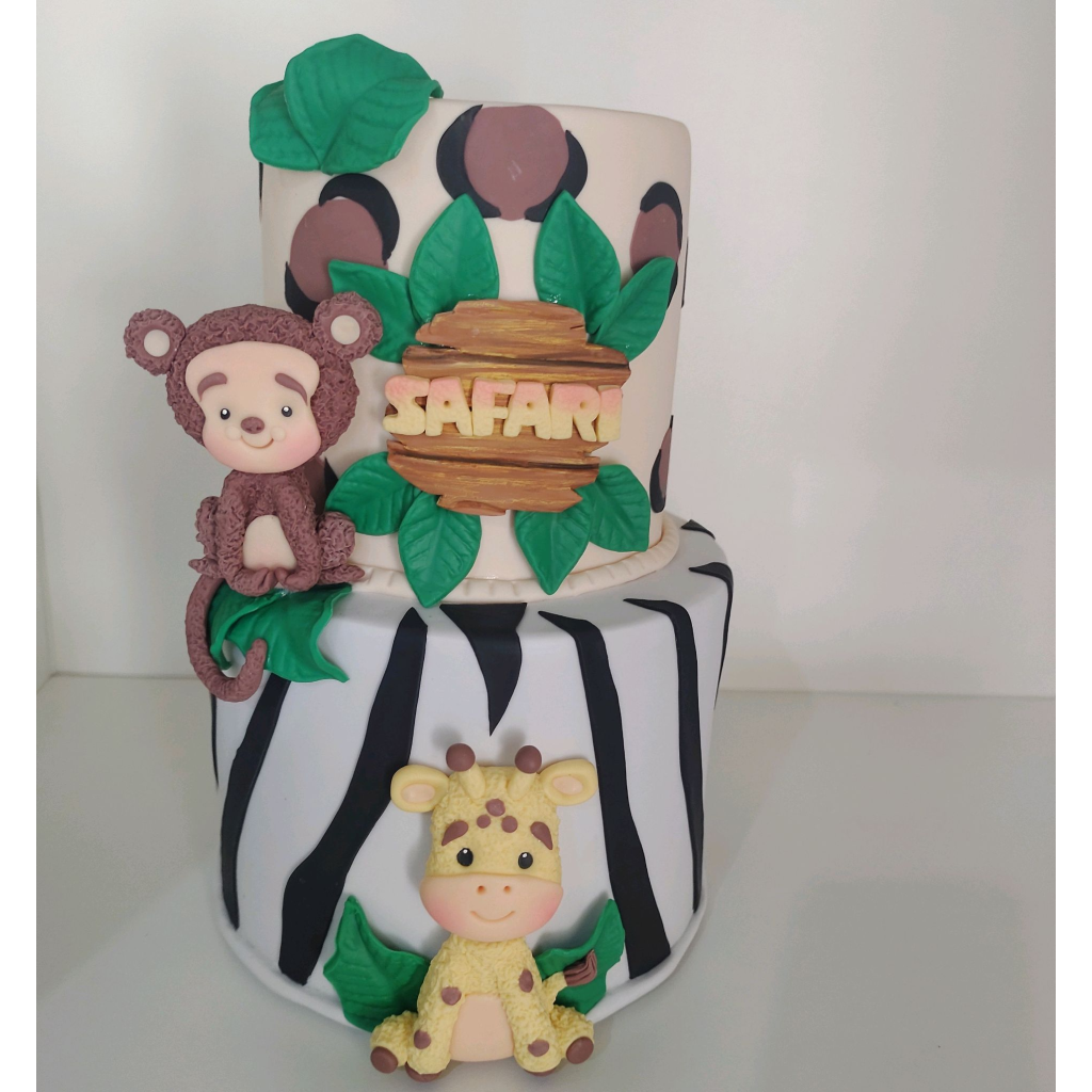 Bolo Safari - Maluhe decorações 