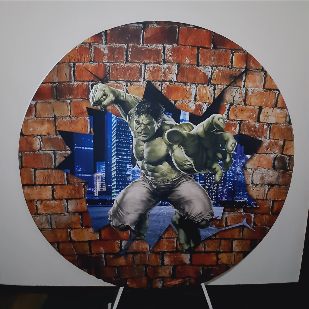 Painel Redondo Hulk - Maluhe decorações 