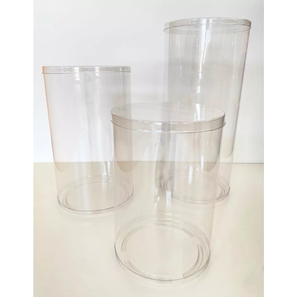 Cilindros Transparente P - Maluhe decorações 