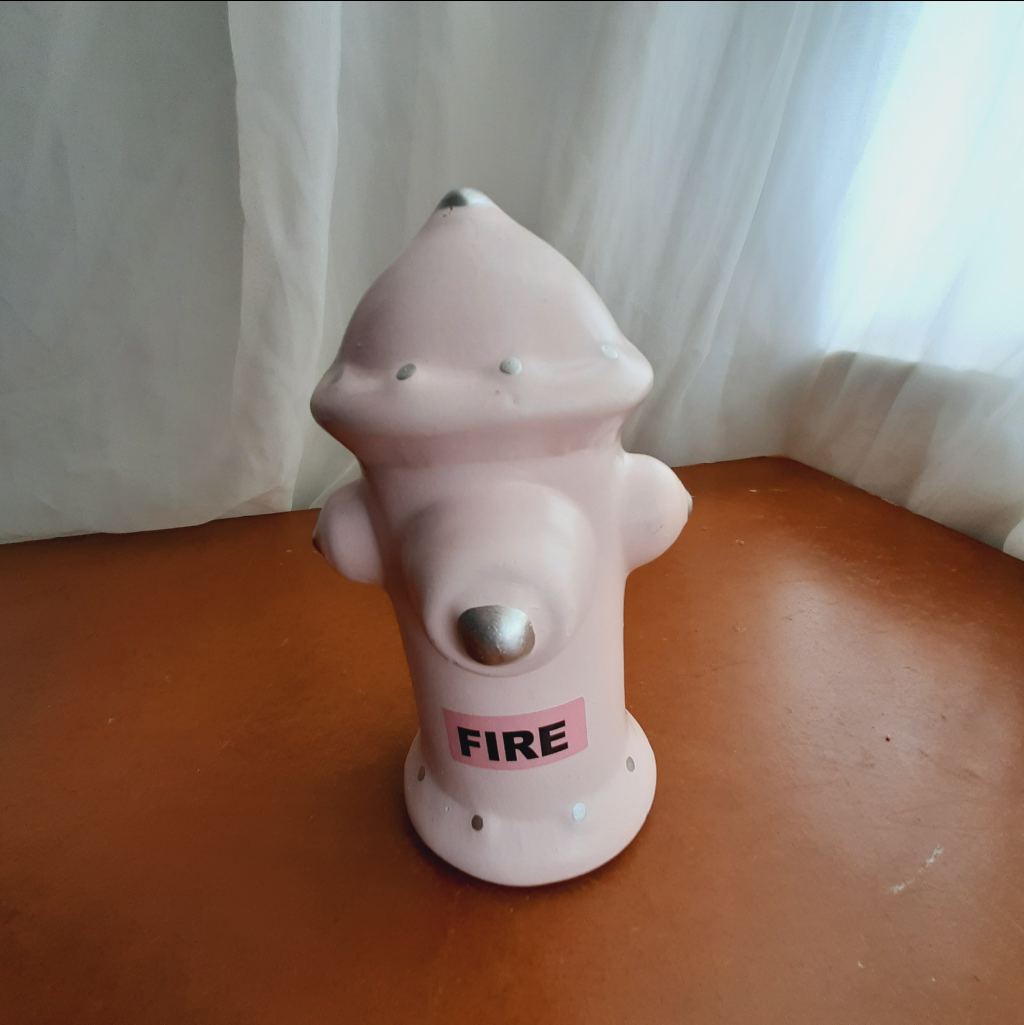 Hidrante Cerâmica Rosa - Maluhe decorações 