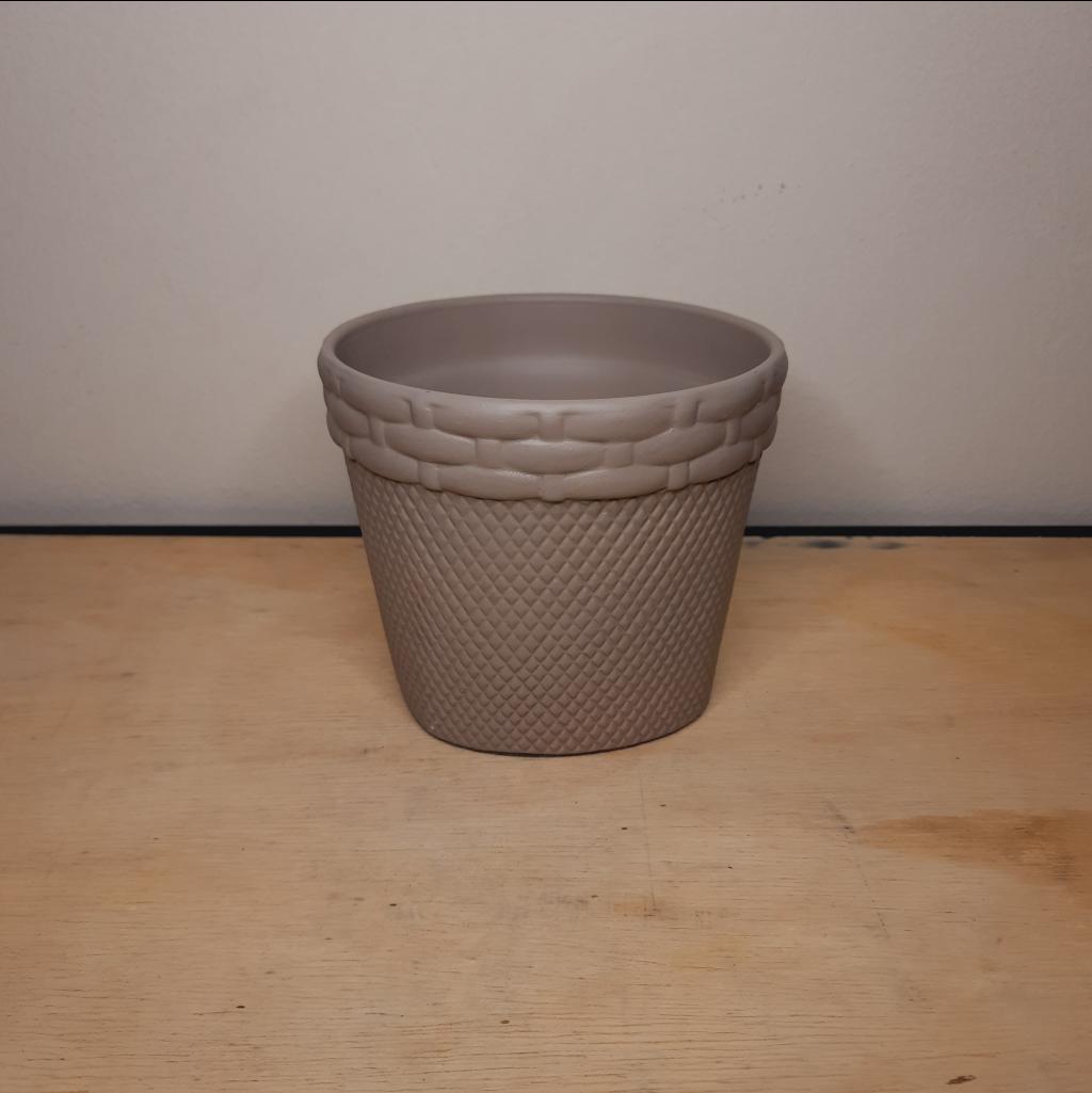 Vaso Cerâmica Marrom Claro - Maluhe decorações 