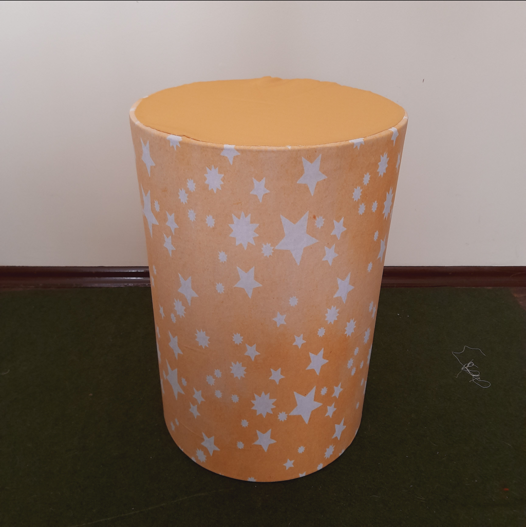 Capa de Cilindro Tam. M1 Amarelo Estrelas - Maluhe decorações 