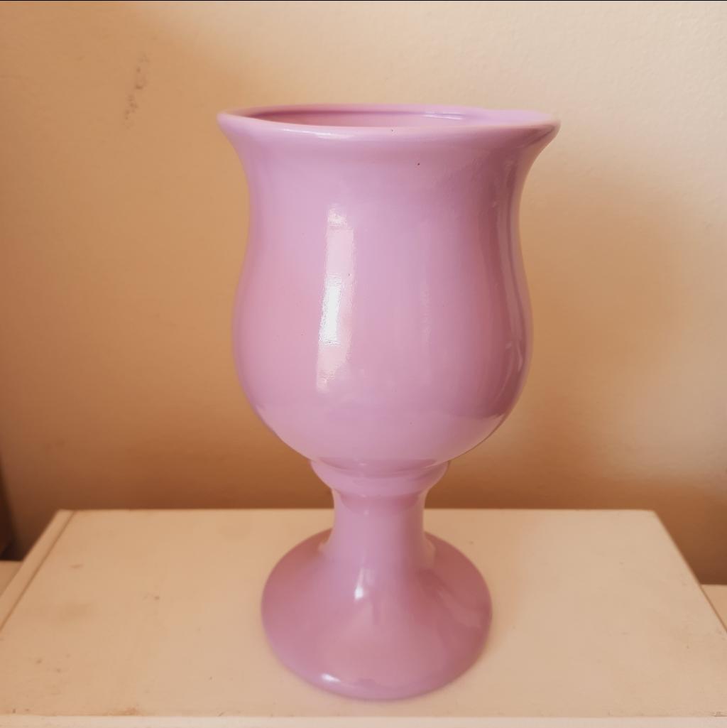 Vaso Cerâmica Lilás - Maluhe decorações 
