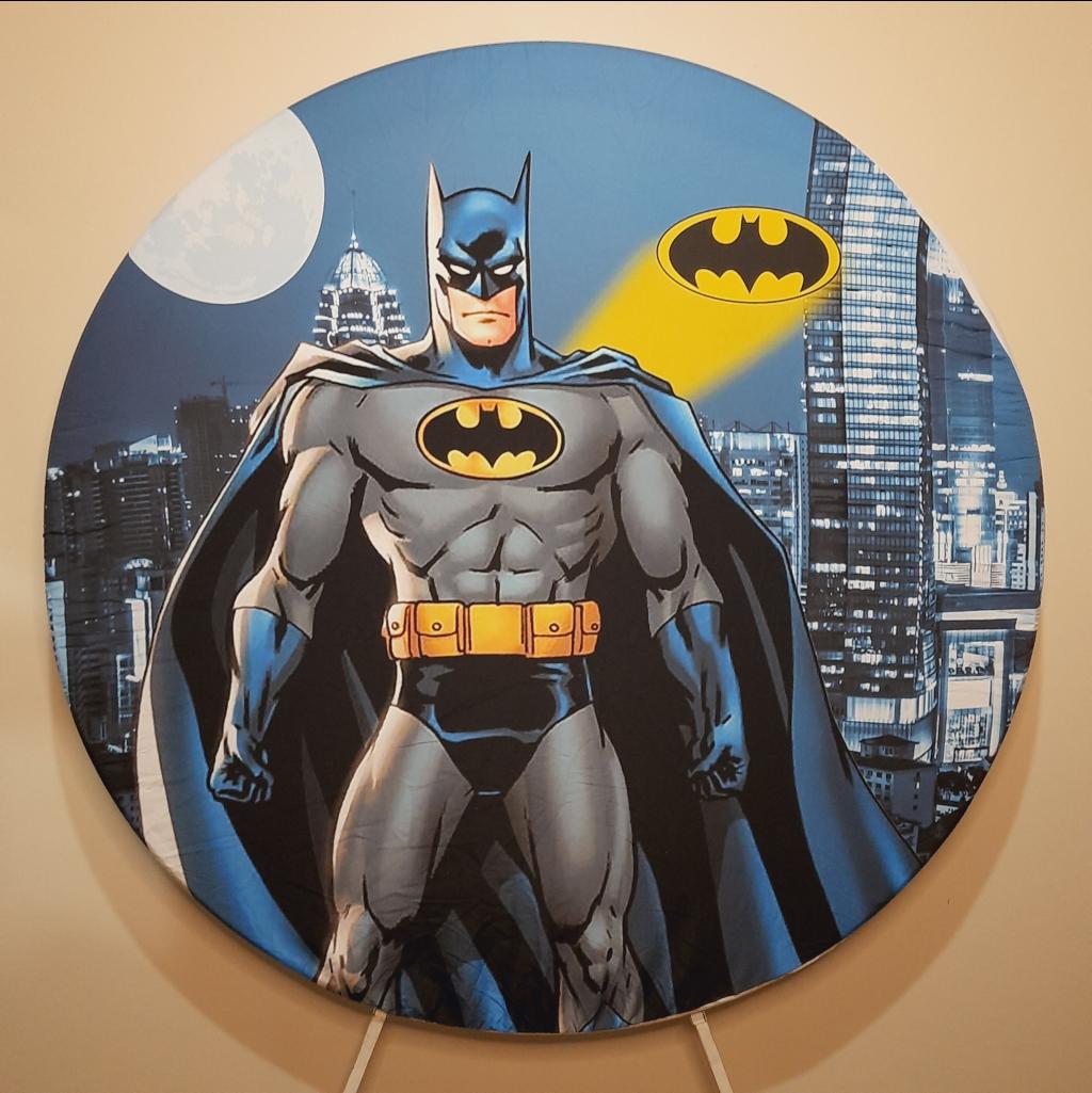 Painel Redondo Batman - Maluhe decorações 