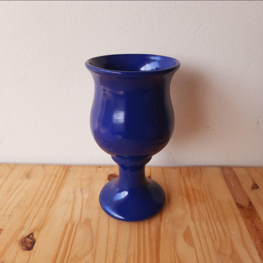 Vaso Cerâmica Azul Marinho - Maluhe decorações 