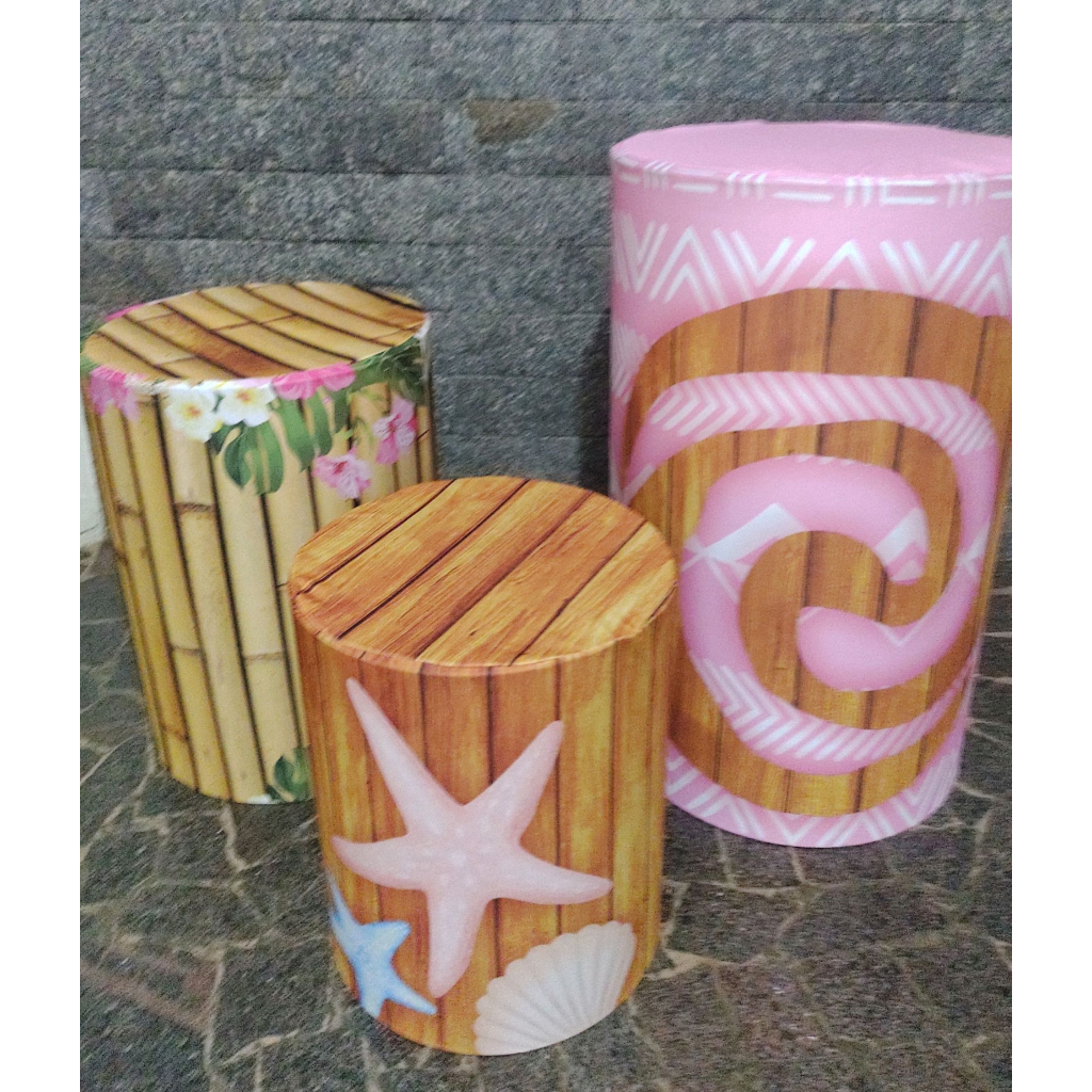 Kit Capa Cilindro Moana - Maluhe decorações 