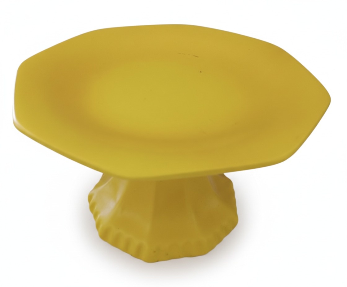 Bandeja Oitavada Amarelo Neon - Maluhe decorações 