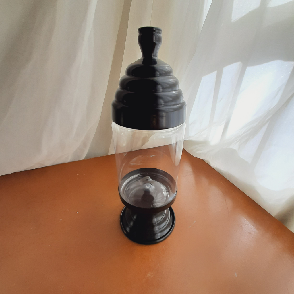 Baleiro Tam. M Preto - Maluhe decorações 
