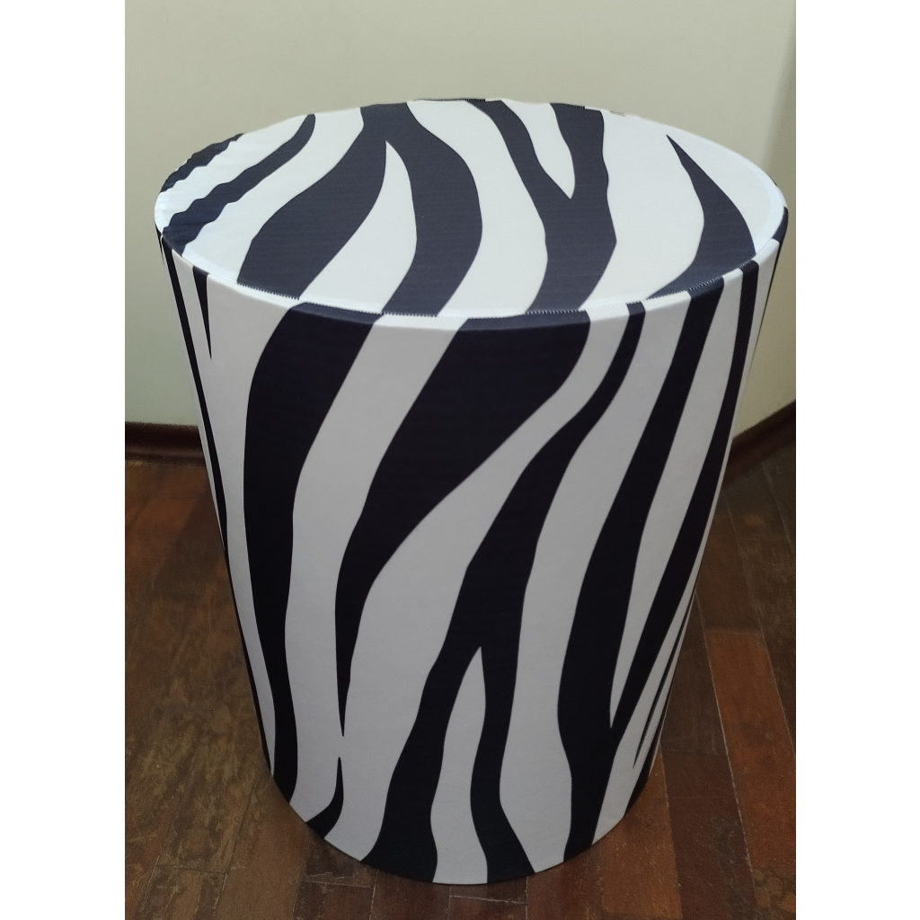 Capa Cilindro Safari Zebra M - Maluhe decorações 