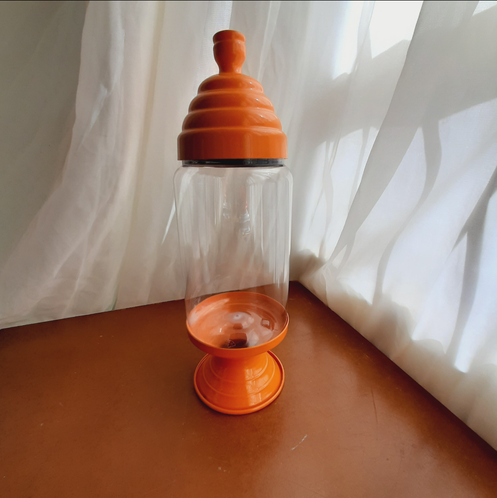 Baleiro Tam. G Laranja - Laranja - Maluhe decorações 