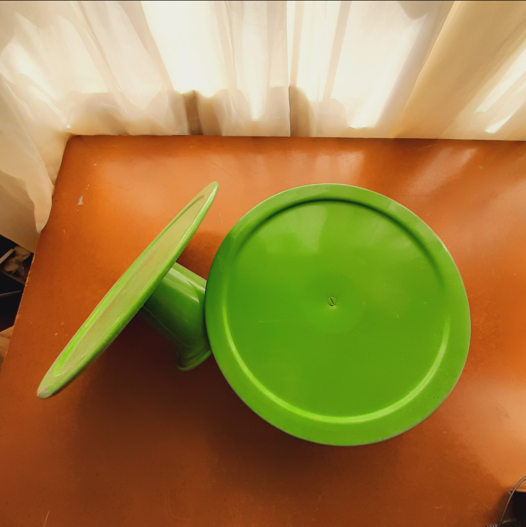 Boleira Metal Tam. M Verde - Maluhe decorações 