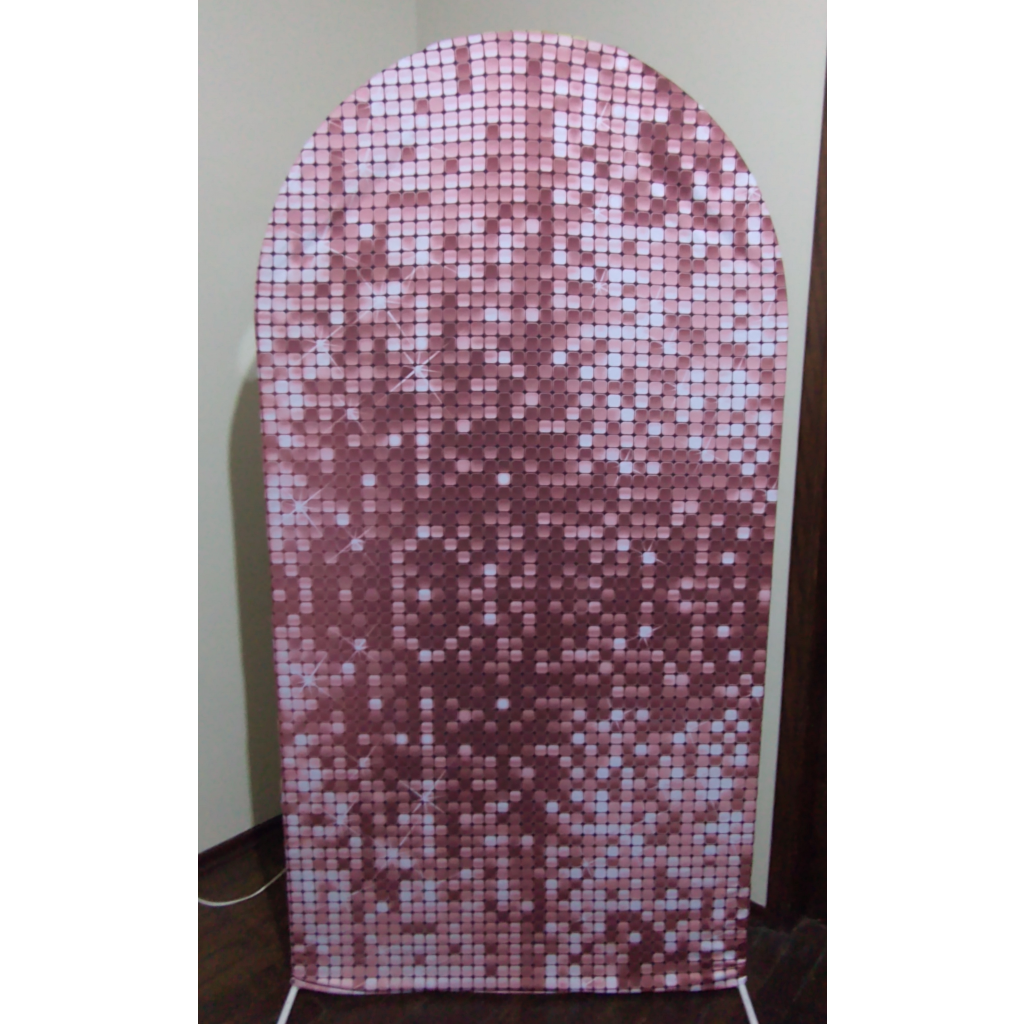 Capa Romano Glitter Rosê/ Shimer - Maluhe decorações 