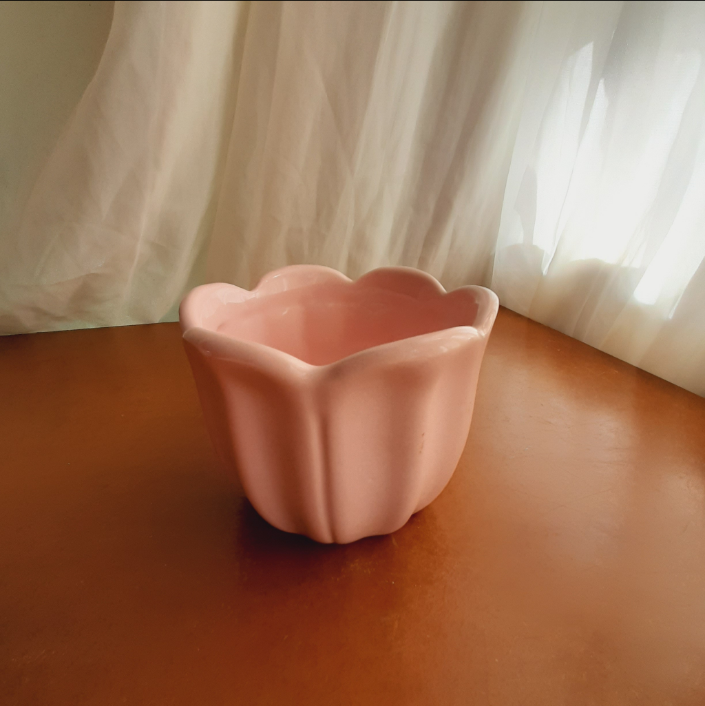 Cachepô Cerâmica Rosa Bebê - Maluhe decorações 