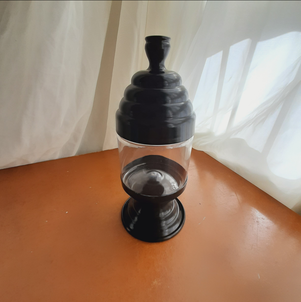 Baleiro Tam. P Preto - Maluhe decorações 