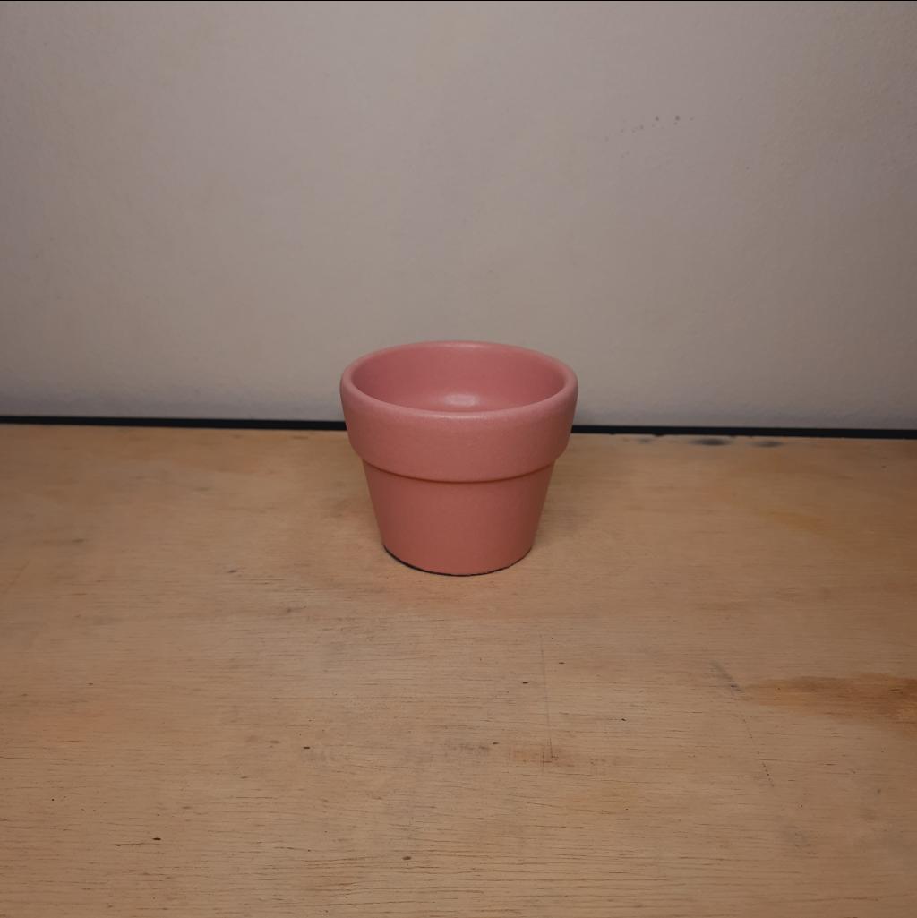 Cachepô Cerâmica Pequeno Rosa - Maluhe decorações 