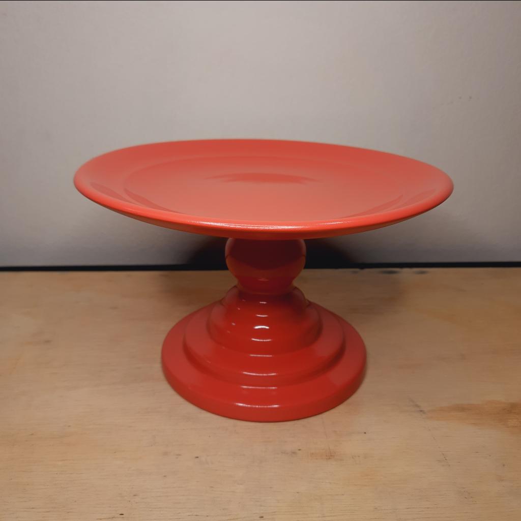 Boleira Cerâmica Tam. M Coral - Maluhe decorações 