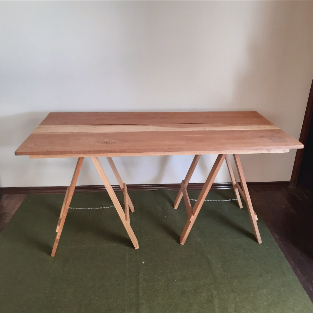 Mesa Rústica de Madeira - Maluhe decorações 