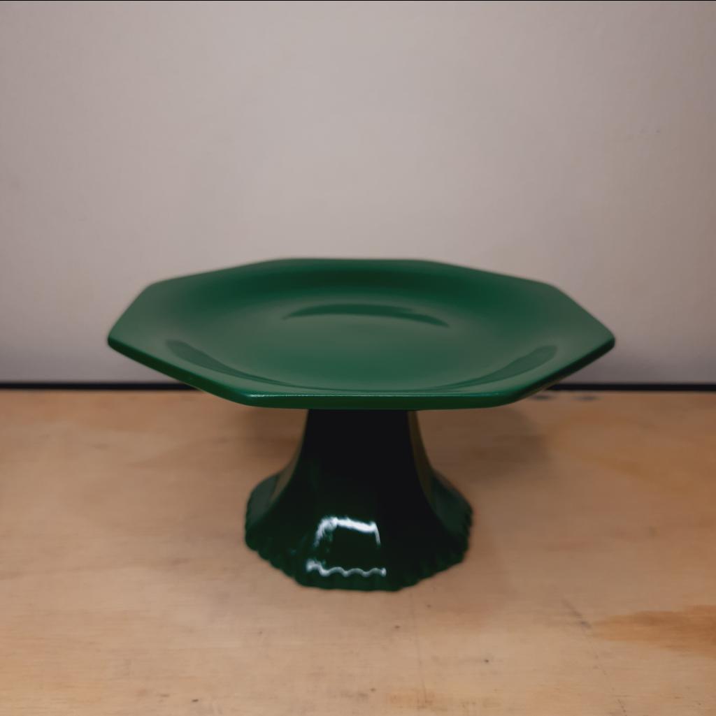 Boleira Cerâmica Tam. P Verde Escuro - Maluhe decorações 