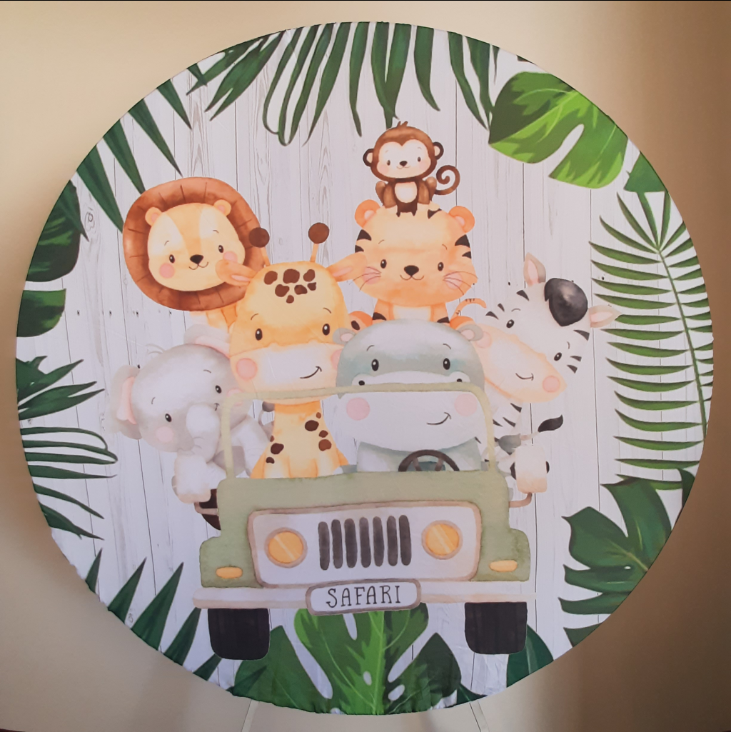 Painel Redondo Safari - Maluhe decorações 