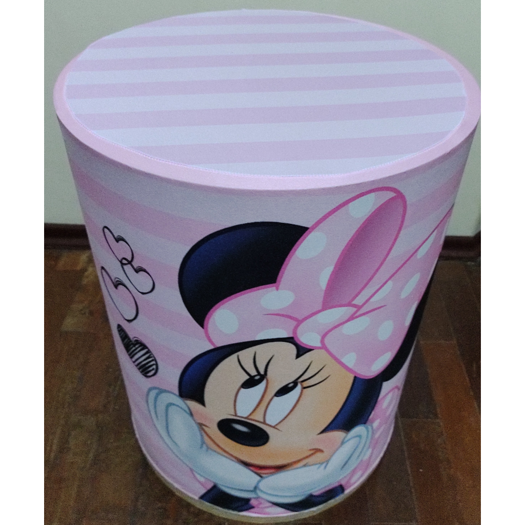 Capa Cilindro Minnie Rosa - Maluhe decorações 