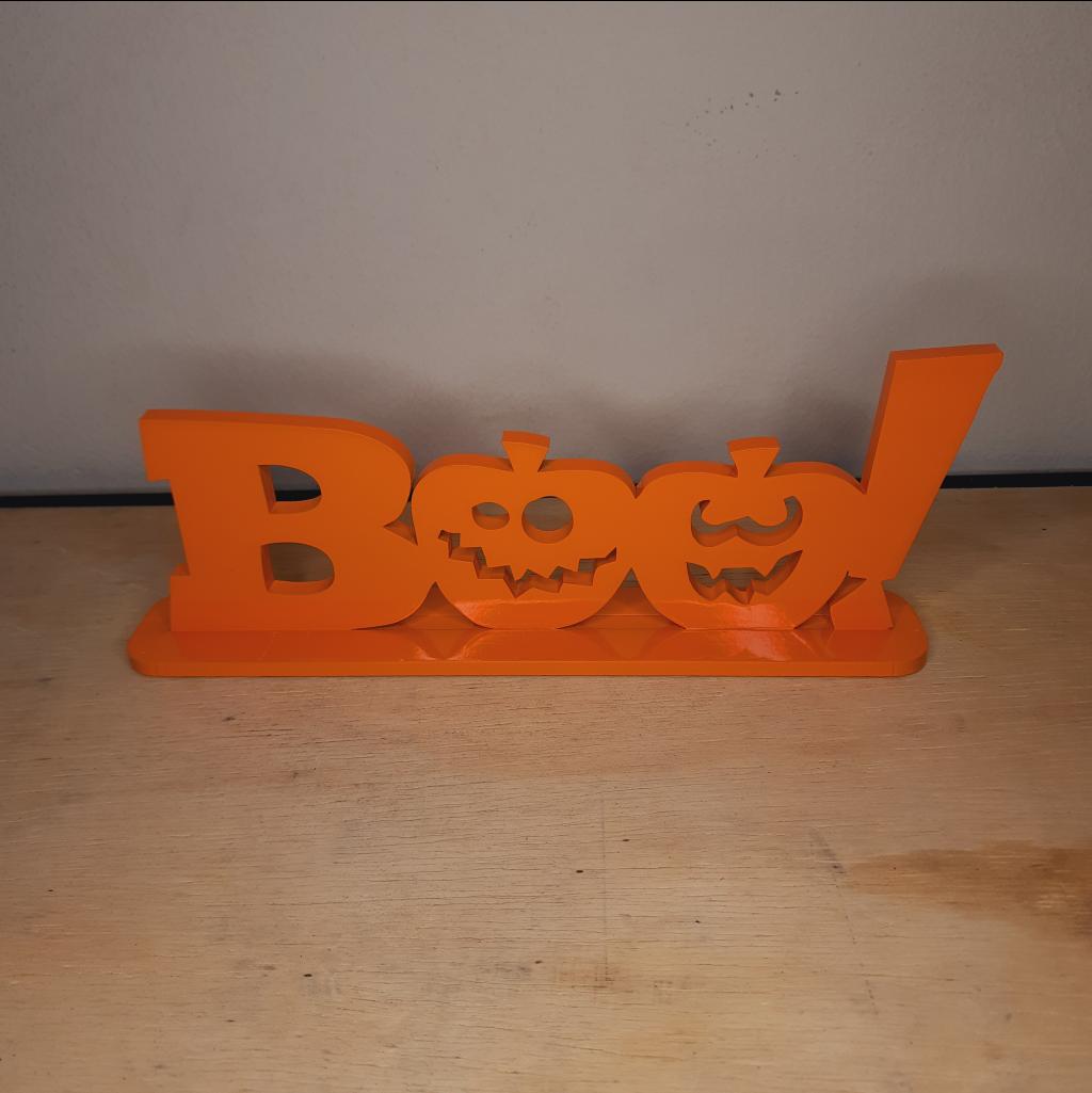 Letreiro "Boo!" Mdf - Maluhe decorações 