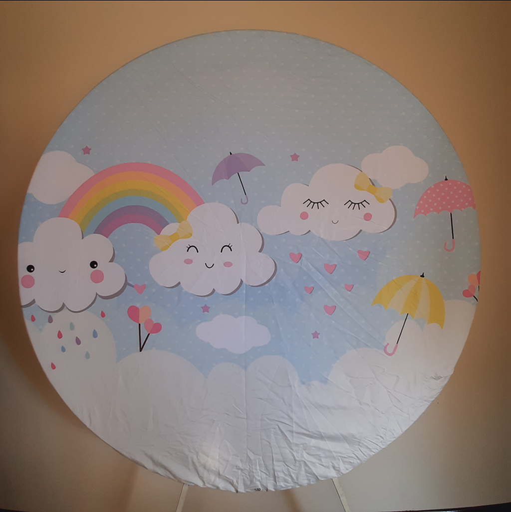 Painel Redondo Chuvas de Bençãos - Maluhe decorações 
