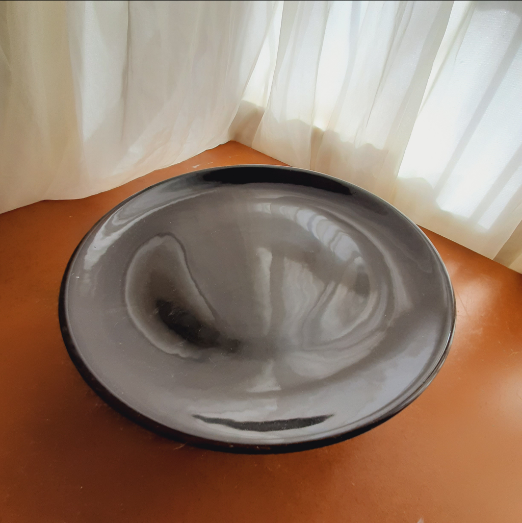 Boleira Cerâmica Tam. G 6Cm. Preta - Maluhe decorações 